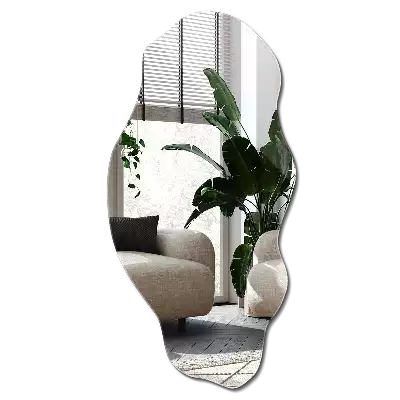 Oglindă formă neregulată decor original de perete