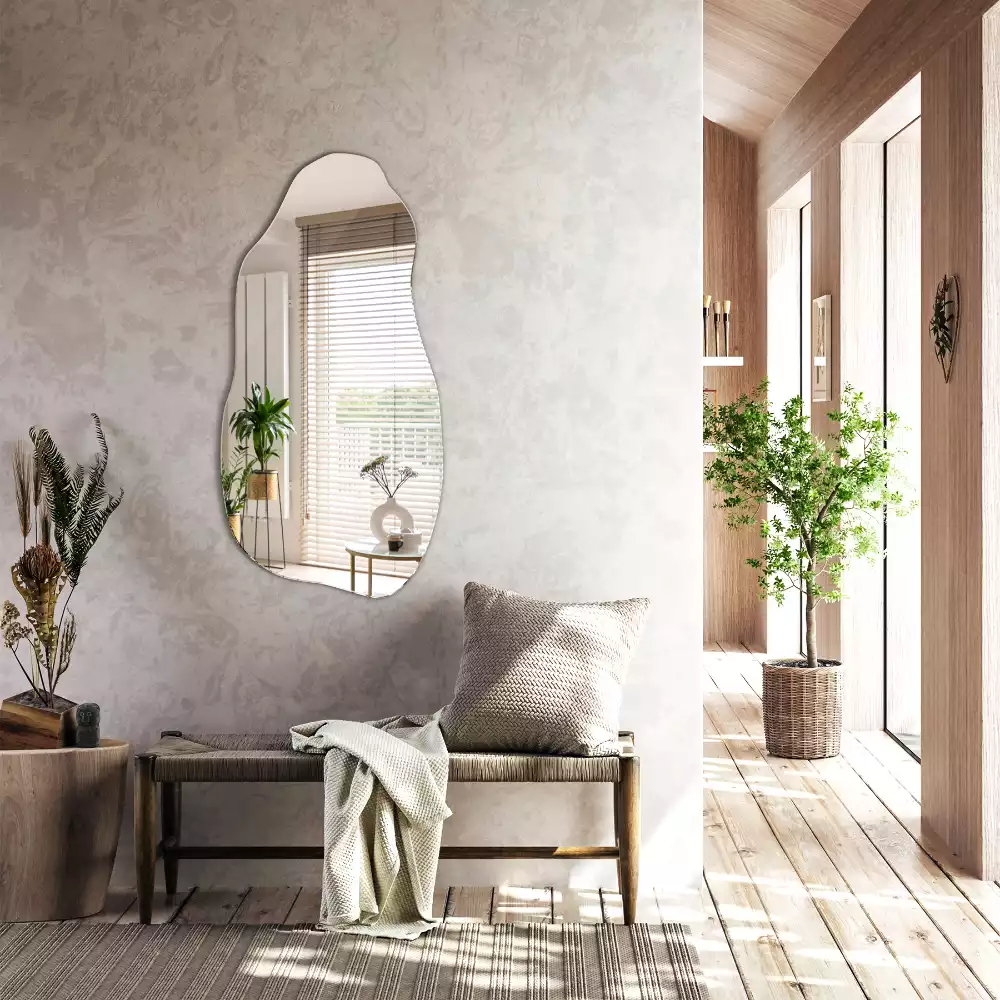 Oglindă formă neregulată pată agățată