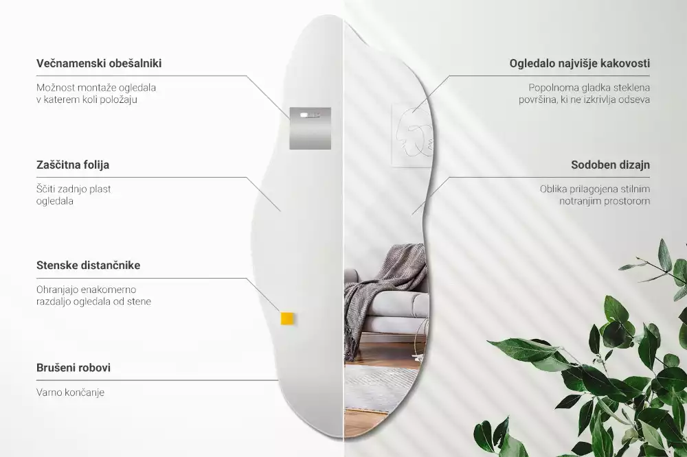 Oglindă organică accesoriu spectaculos