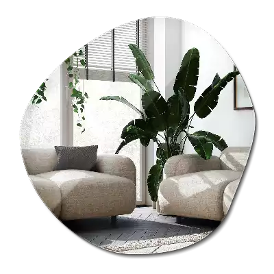 Oglindă formă neregulată decorativă