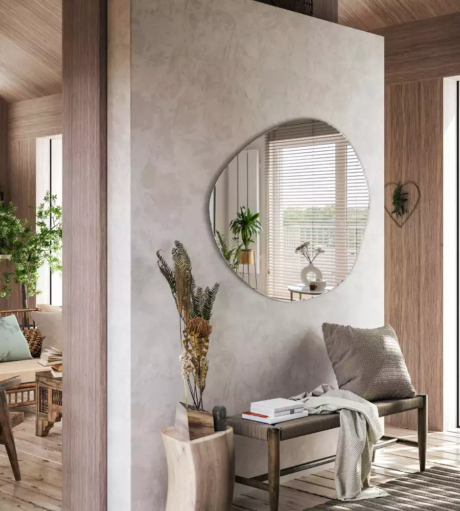 Oglindă formă neregulată decorativă