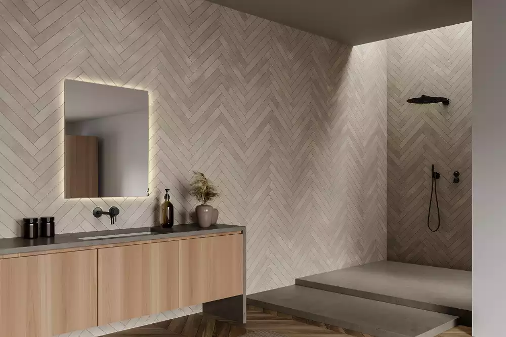 Oglindă pătrată LED modern