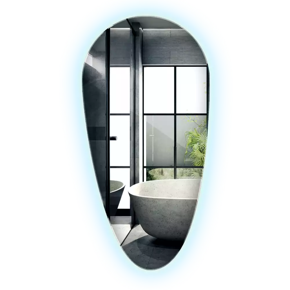 Oglindă organică cu led picătură iluminată