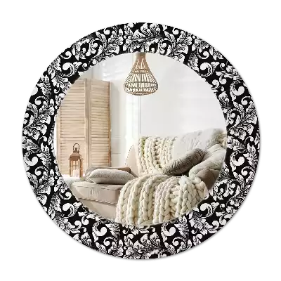 Oglindă cu decor rotundă Ornament