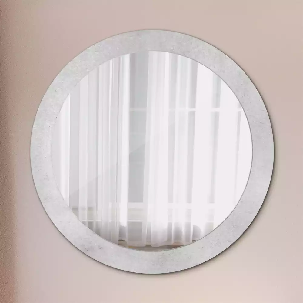 Oglindă cu decor rotundă Textură beton