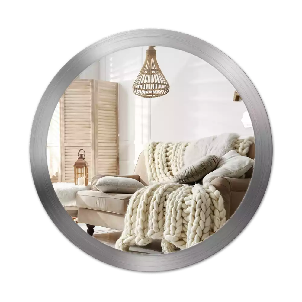 Oglindă rotundă imprimată Imitație metal