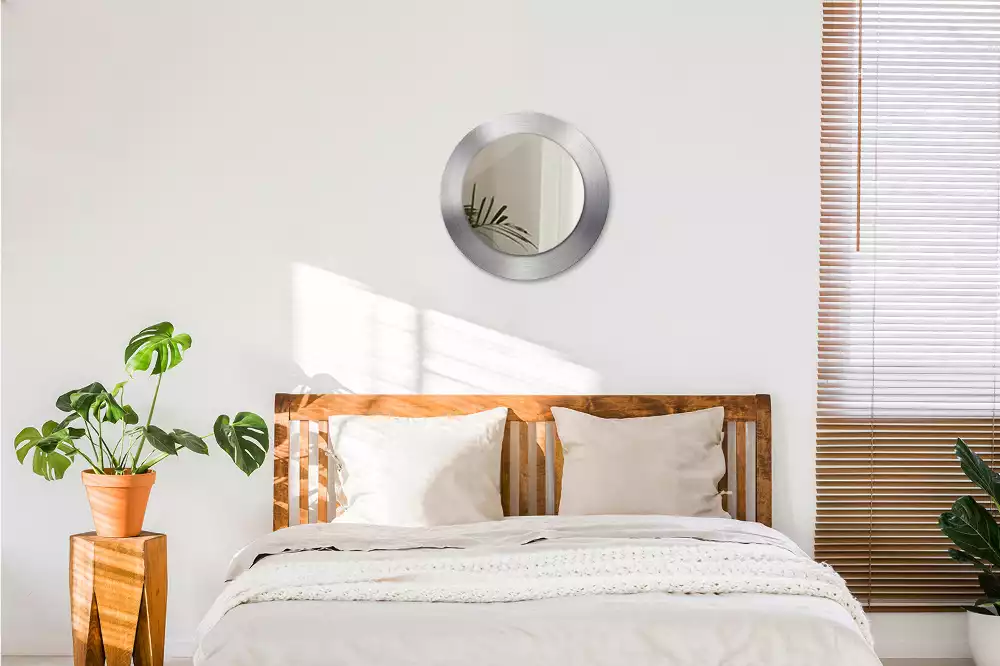 Oglindă rotundă imprimată Imitație metal