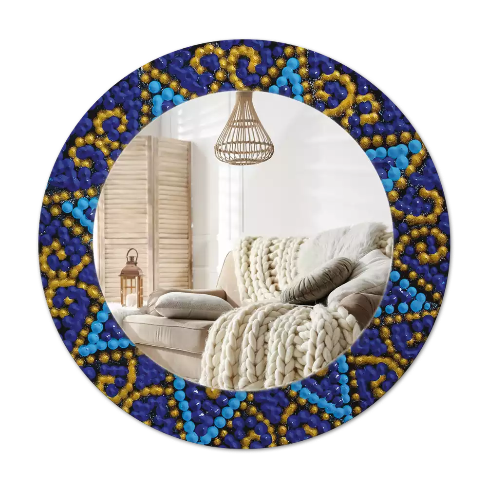 Oglindă cu decor rotundă Model carnaval