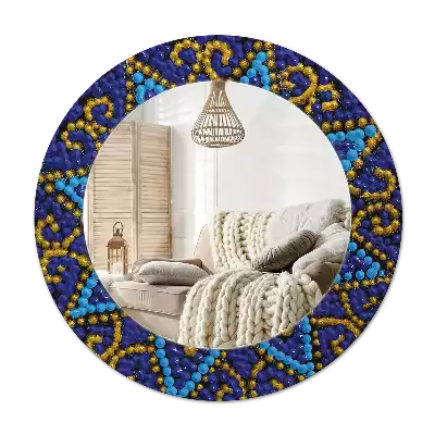 Oglindă cu decor rotundă Model carnaval