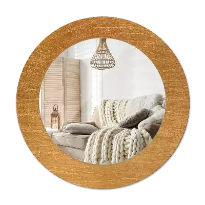 Oglindă cu decor rotundă Stil vintage loft