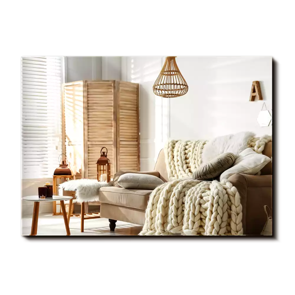 Oglindă dreptunghiulară modernă fără rame