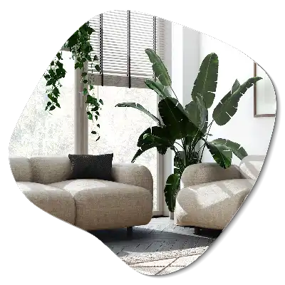 Oglindă în formă de pată accesoriu spectaculos