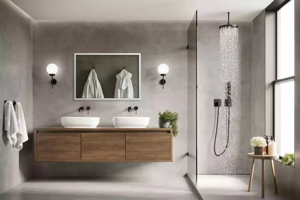 Oglindă dreptunghiulară decorativă cu ramă albă