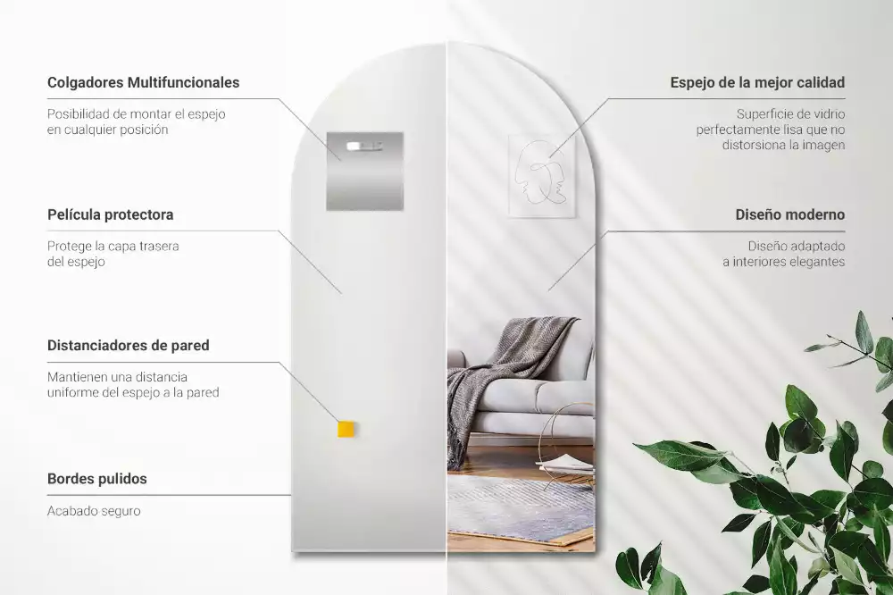 Oglindă arcade agățat decorativ