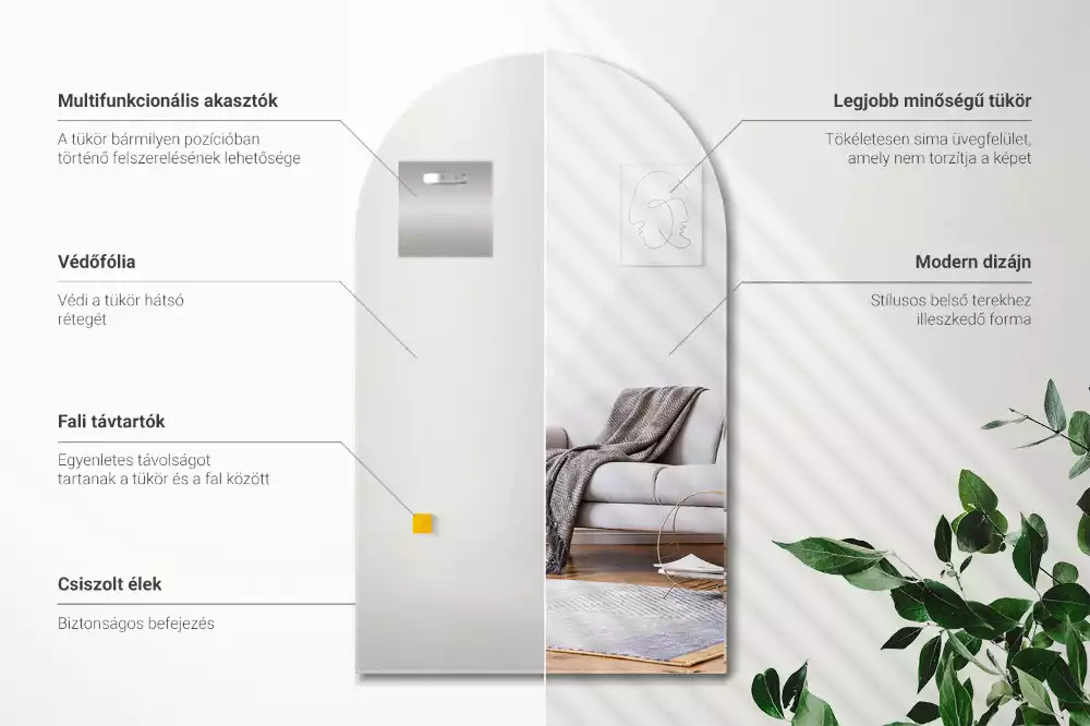 Oglindă arcade agățat decorativ