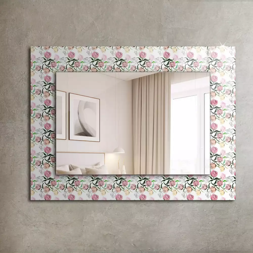 Decorațiuni de perete cu oglinzi Model floral