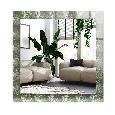 Oglindă imprimată Frunze de plante tropicale