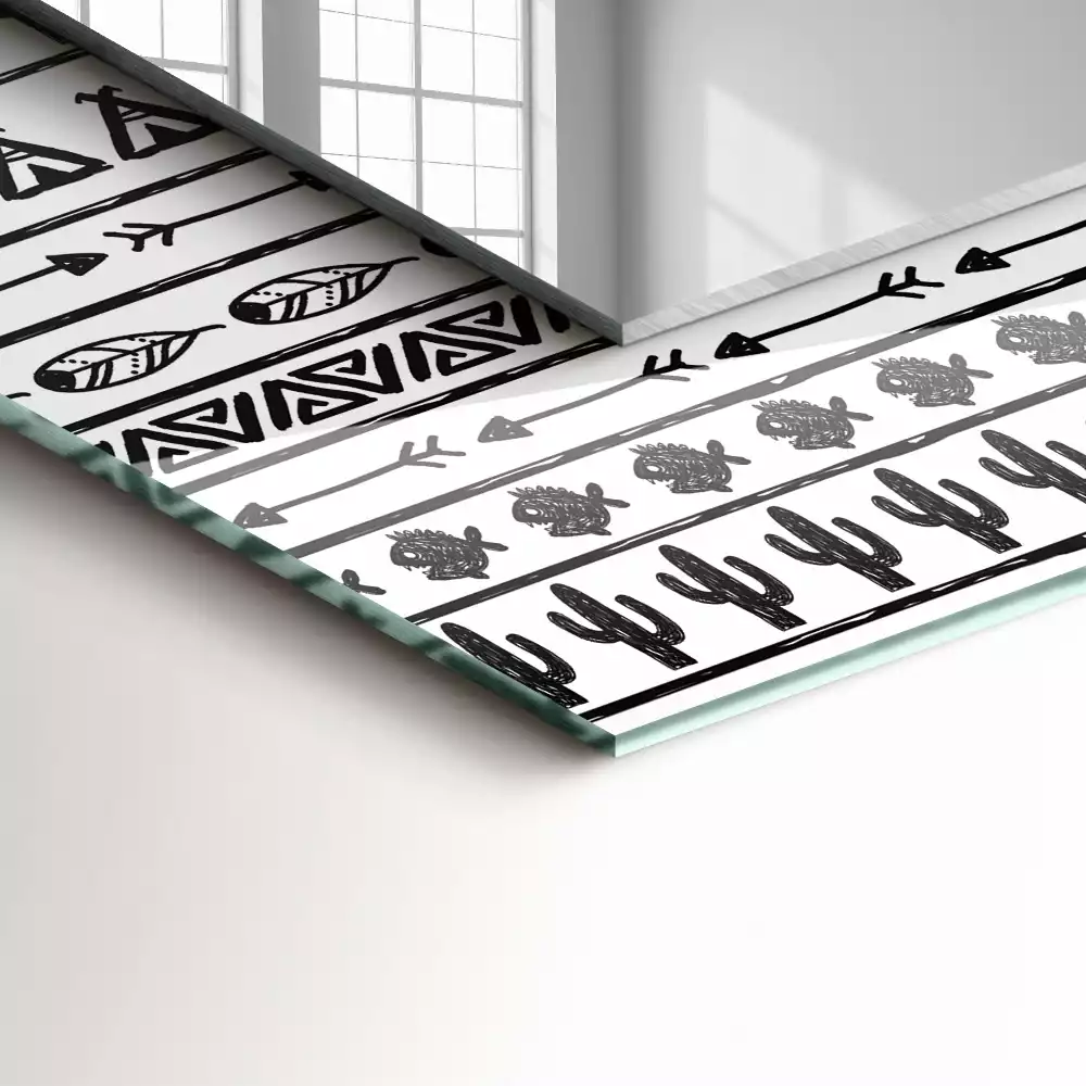 Oglindă imprimată Cactuși săgeți tipi