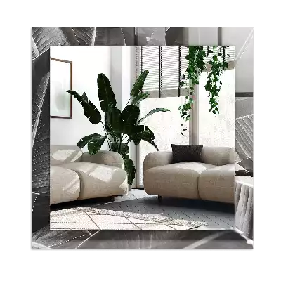 Decorațiuni perete cu oglindă Frunze de bananier