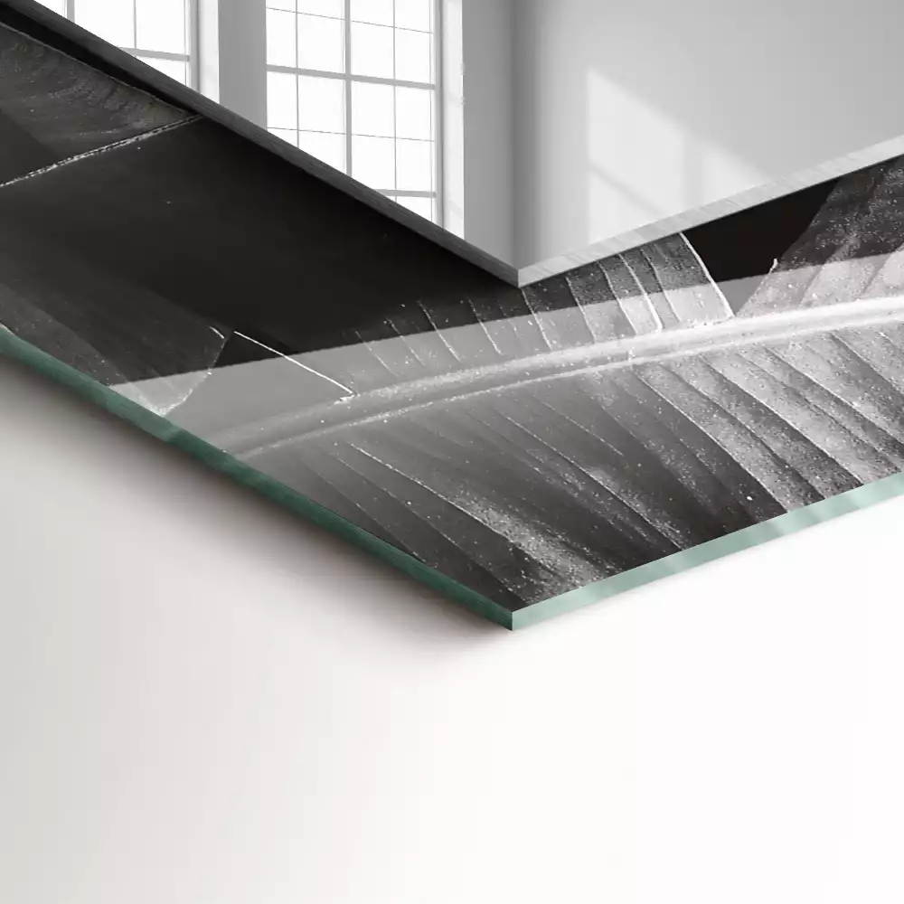 Decorațiuni perete cu oglindă Frunze de bananier