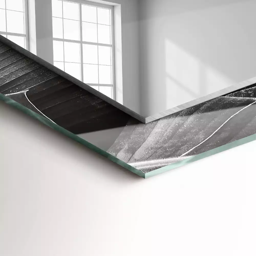 Decorațiuni perete cu oglindă Frunze de bananier