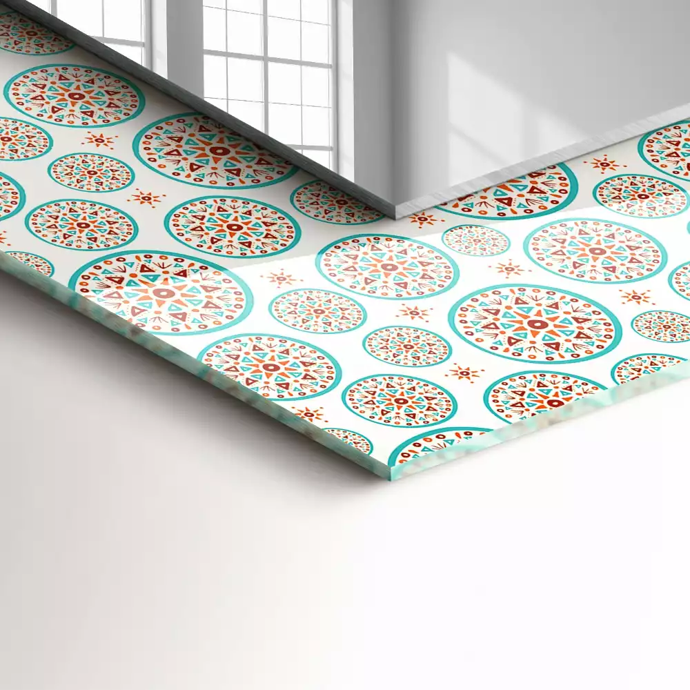 Oglindă imprimată Model colorat cu cercuri