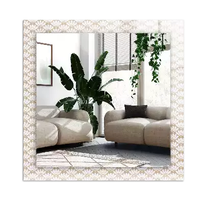 Oglindă imprimată Floare model geometric