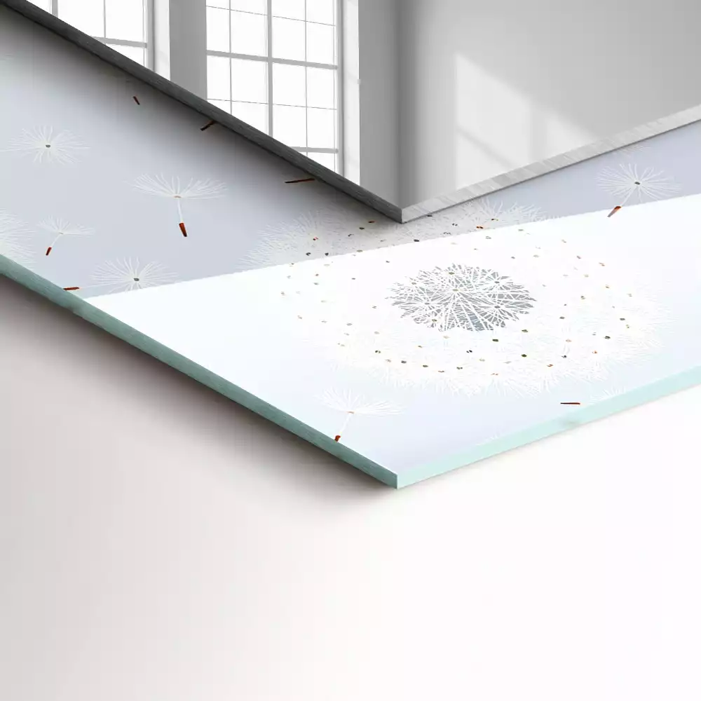 Decorațiuni de perete cu oglinzi Păpădii flori