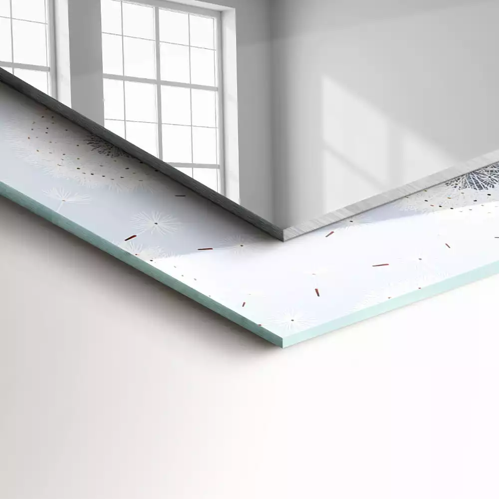 Decorațiuni de perete cu oglinzi Păpădii flori