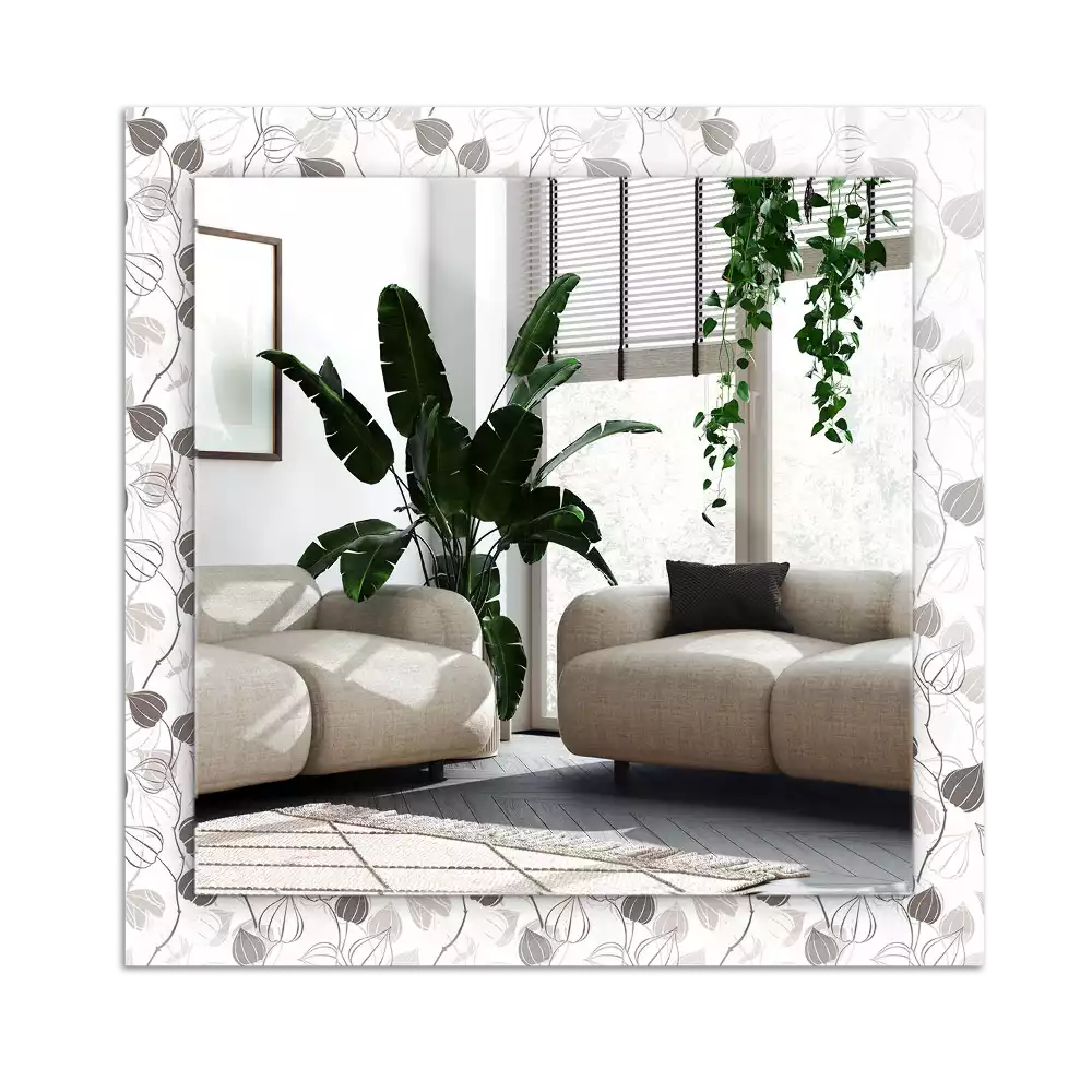 Decorațiuni perete cu oglindă Model frunze