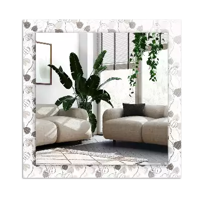 Decorațiuni perete cu oglindă Model frunze