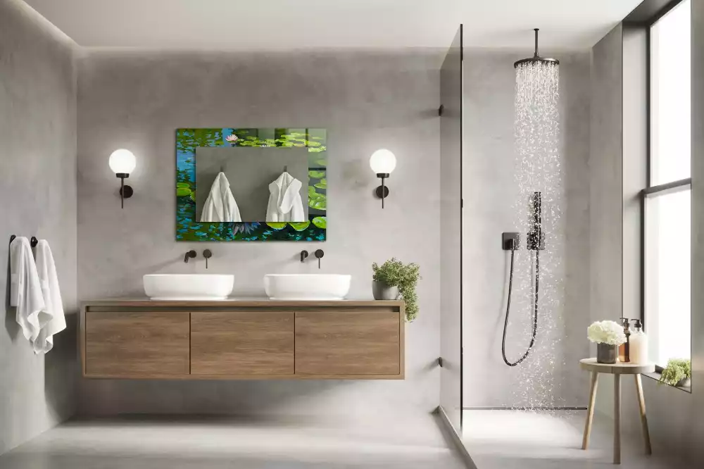 Decorațiuni de perete cu oglinzi Nufări iaz