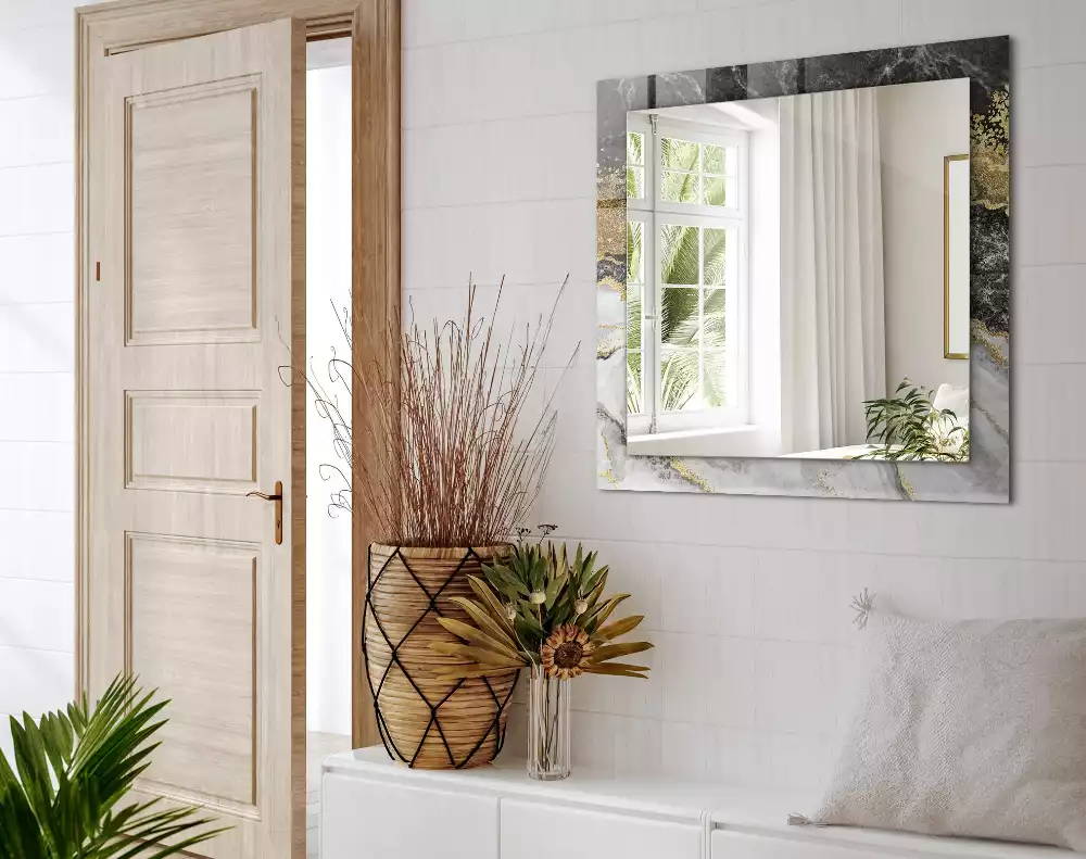 Decorațiuni de perete cu oglinzi Marmură vinișoare abstracție