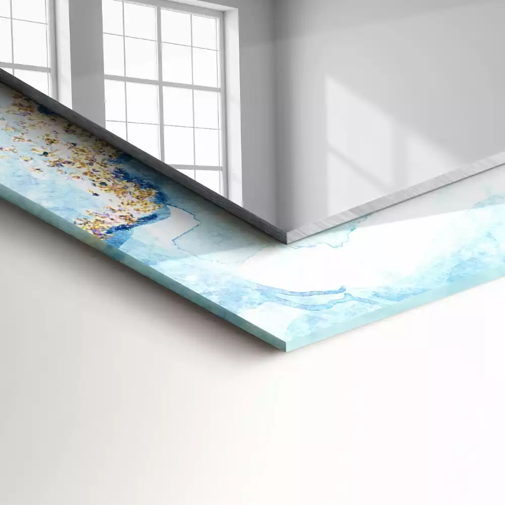 Oglindă imprimată Model abstract de marmură