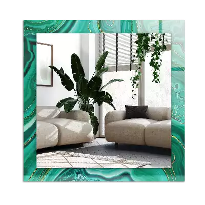Oglindă imprimată Textură abstractă verde