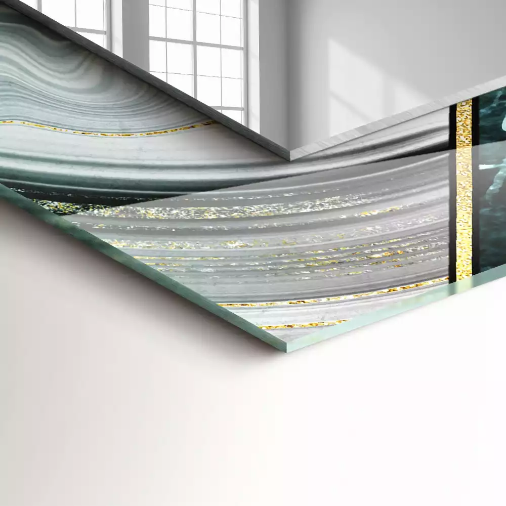 Decorațiuni de perete cu oglinzi Modele geometrice abstracte