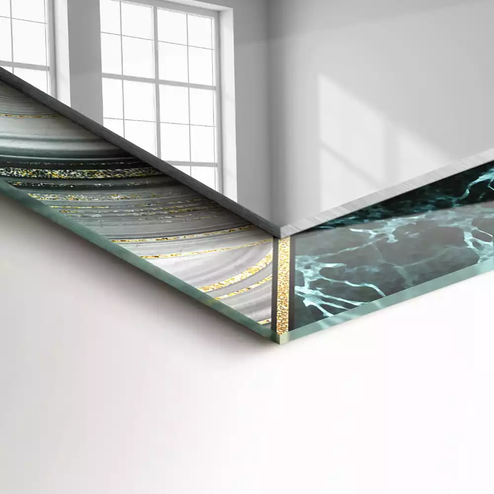 Decorațiuni de perete cu oglinzi Modele geometrice abstracte