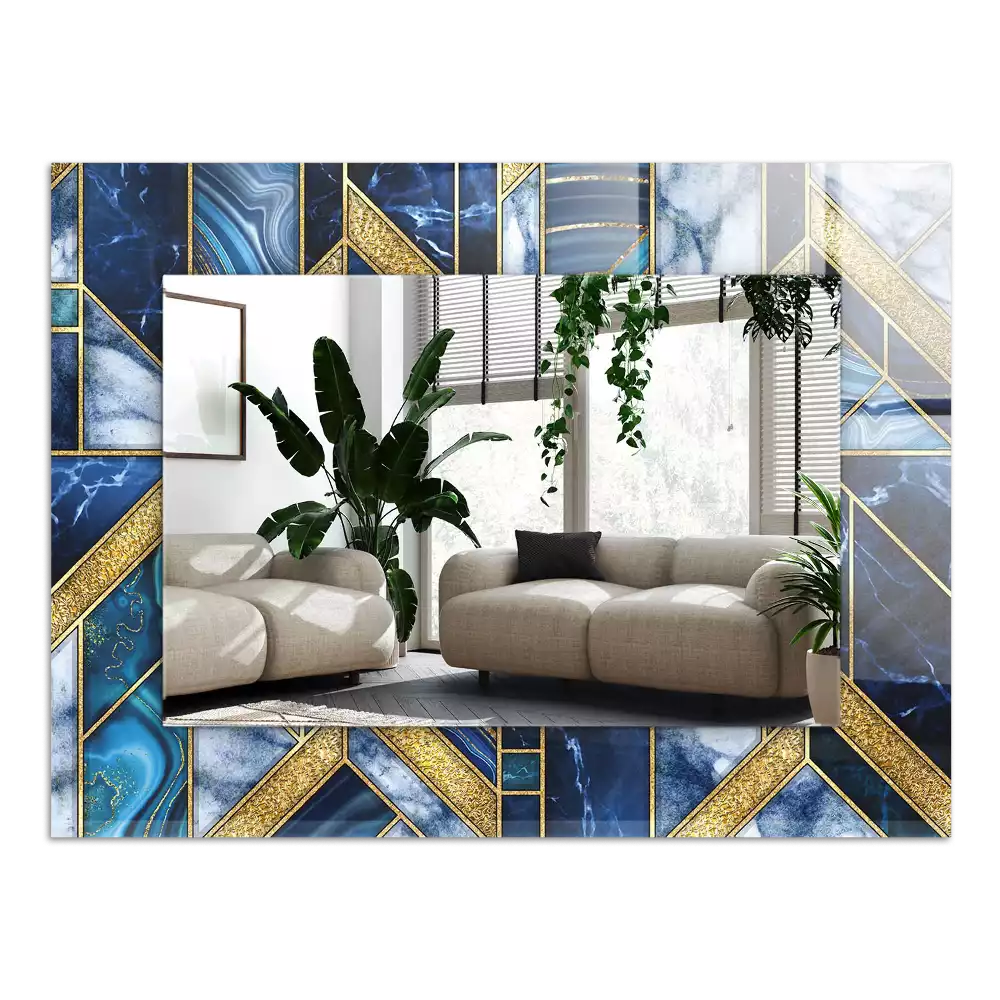 Decorațiuni perete cu oglindă Mozaic geometric abstract