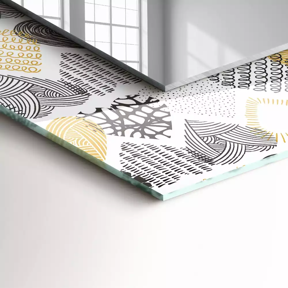 Oglindă imprimată Inimioare colorate