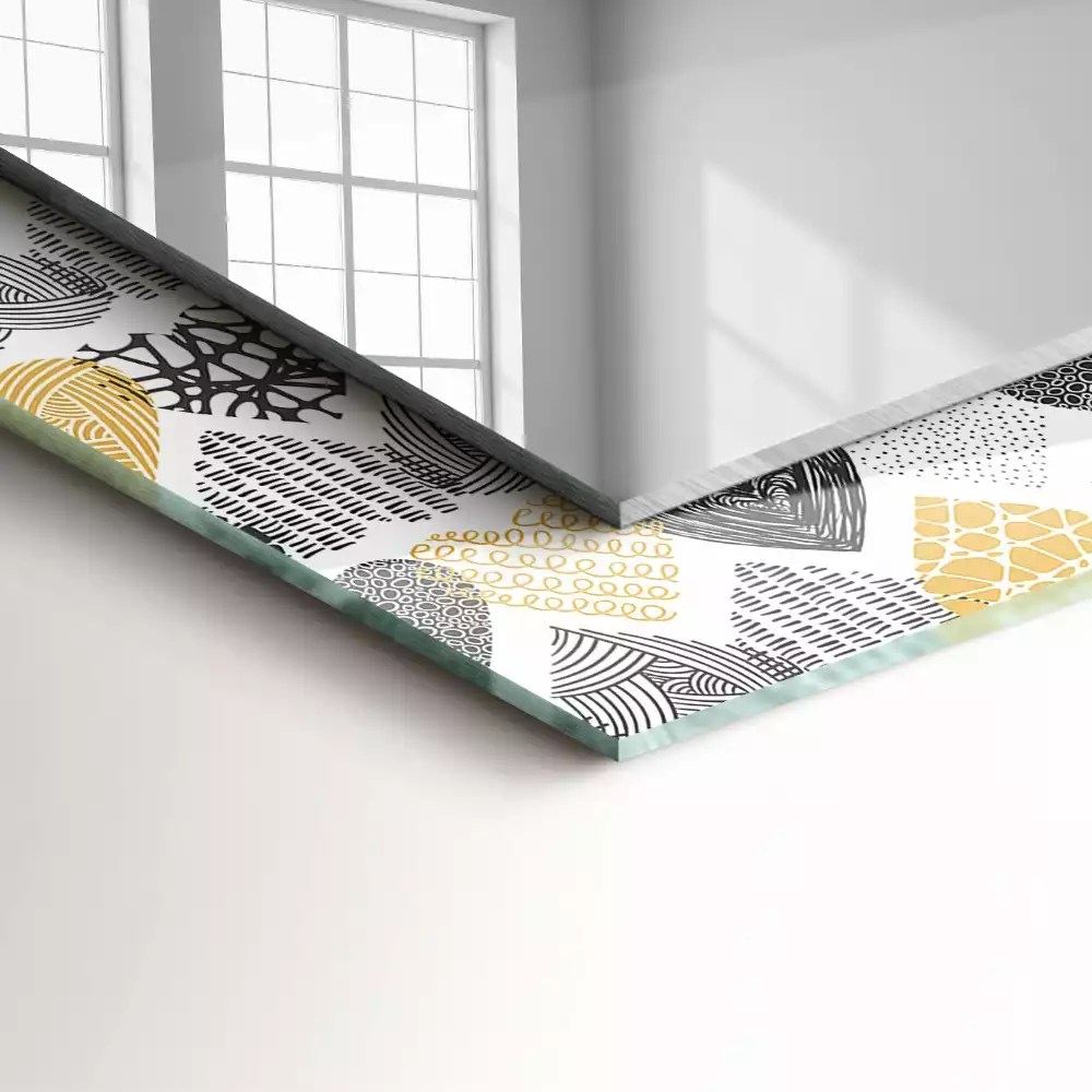 Oglindă imprimată Inimioare colorate