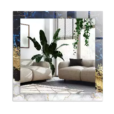 Decorațiuni perete cu oglindă Abstracție de marmură