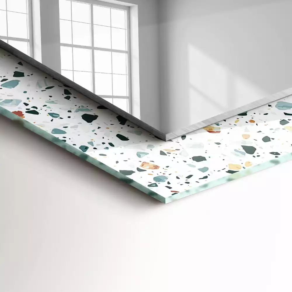 Decorațiuni de perete cu oglinzi Model terrazzo mozaic