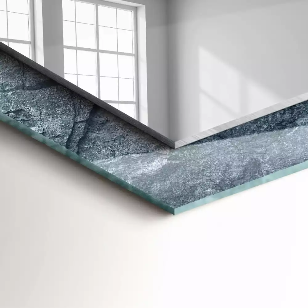 Decorațiuni de perete cu oglinzi Textură piatră stâncă