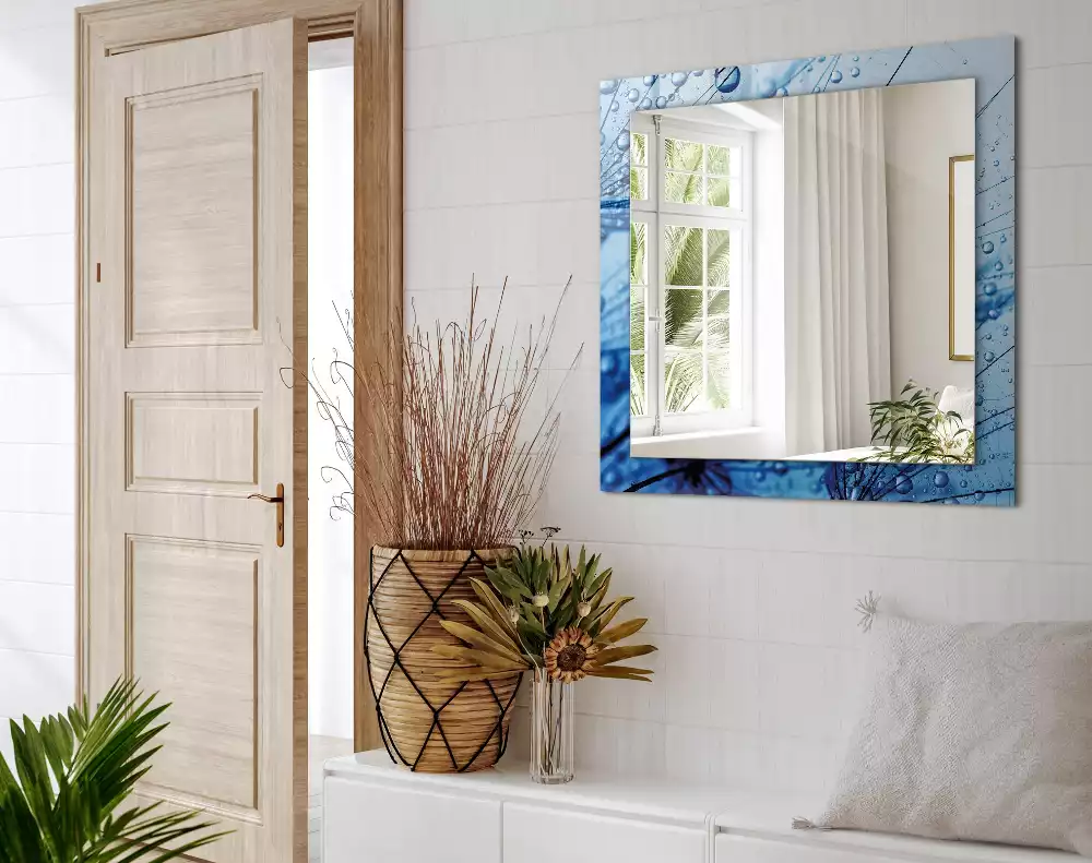 Decorațiuni perete cu oglindă Picături pe păpădii