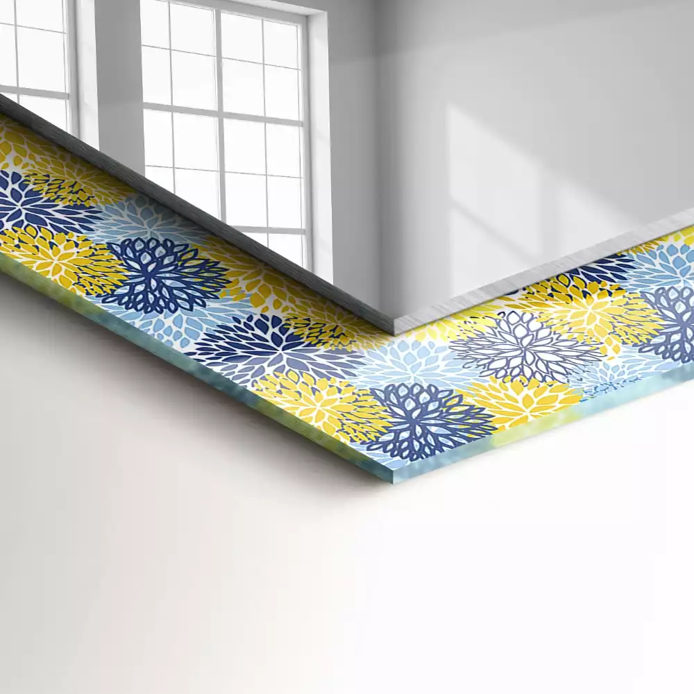 Oglindă imprimată Model floral colorat