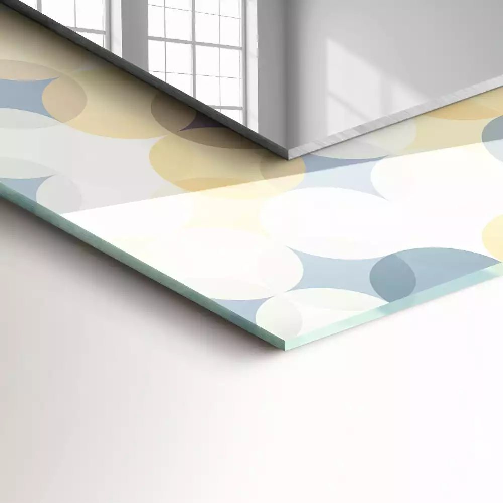 Decorațiuni de perete cu oglinzi Modele rotunde colorate