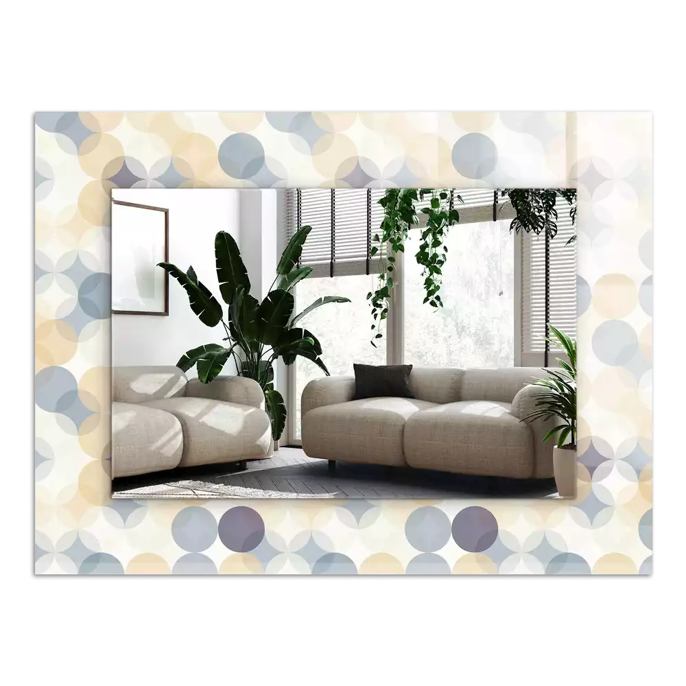 Decorațiuni de perete cu oglinzi Modele rotunde colorate