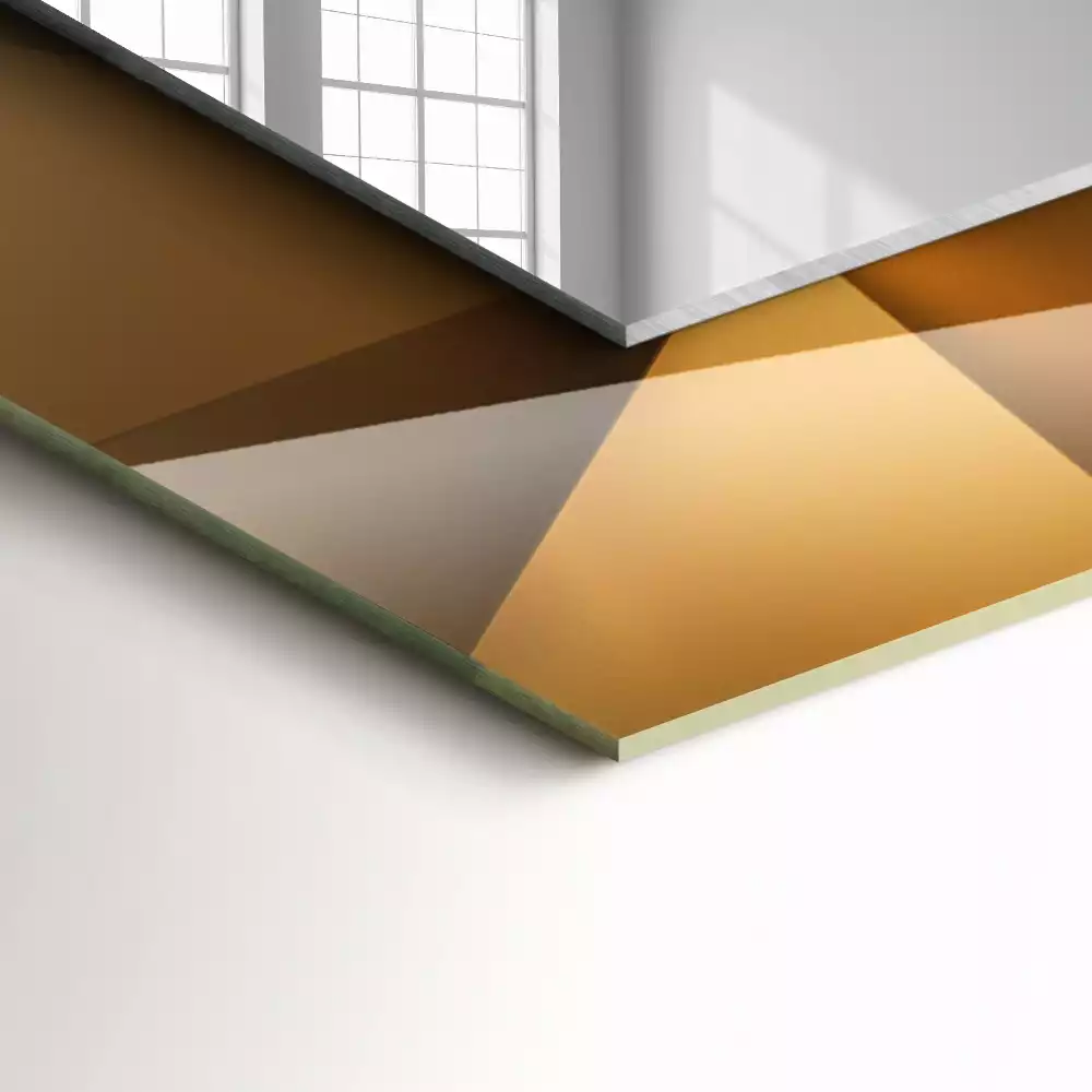 Decorațiuni perete cu oglindă Forme geometrice