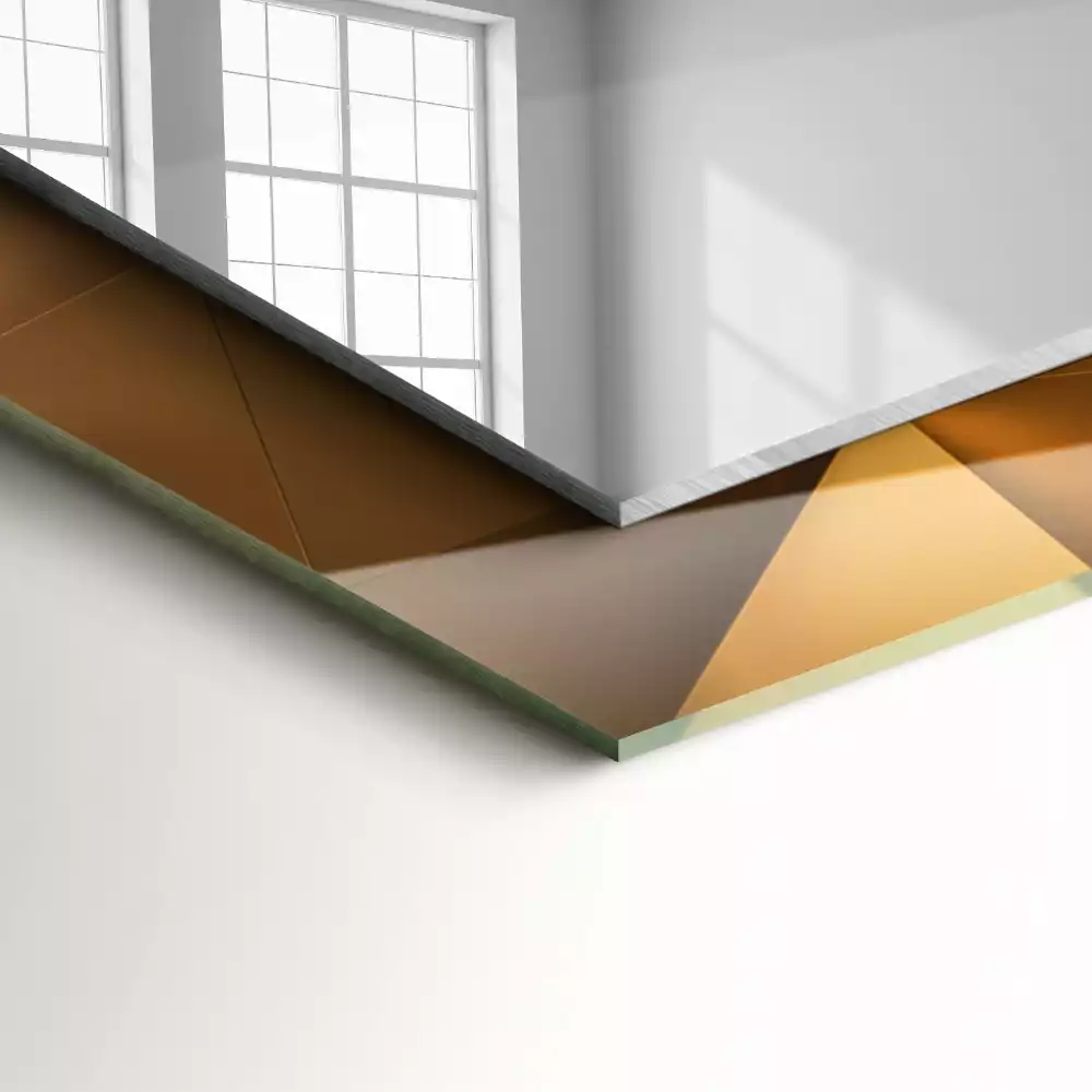 Decorațiuni perete cu oglindă Forme geometrice