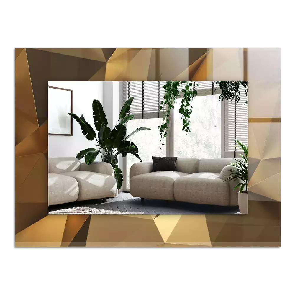 Decorațiuni perete cu oglindă Forme geometrice
